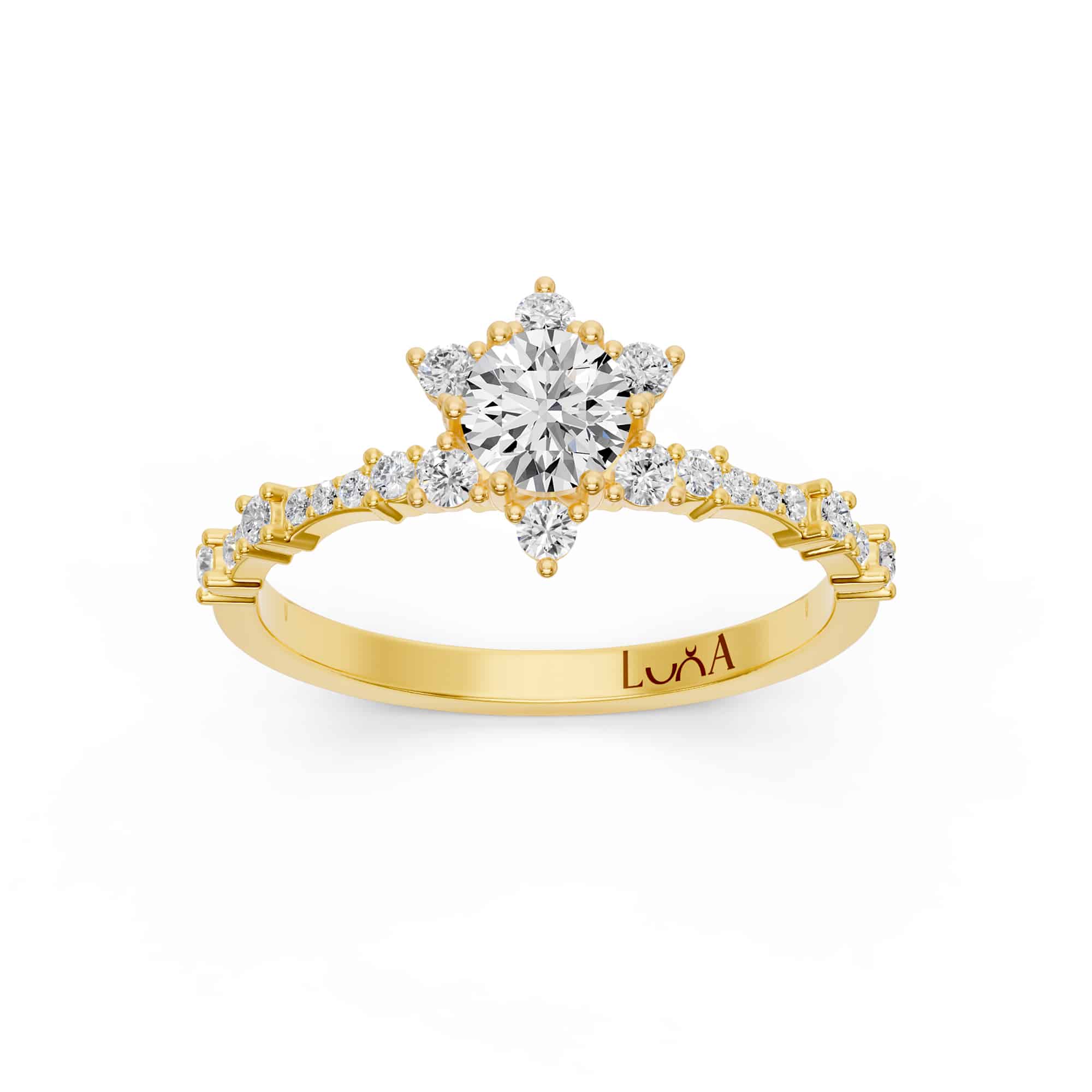 0.50 Karat HRD Sertifikalı Tasarım Pırlanta Yüzük