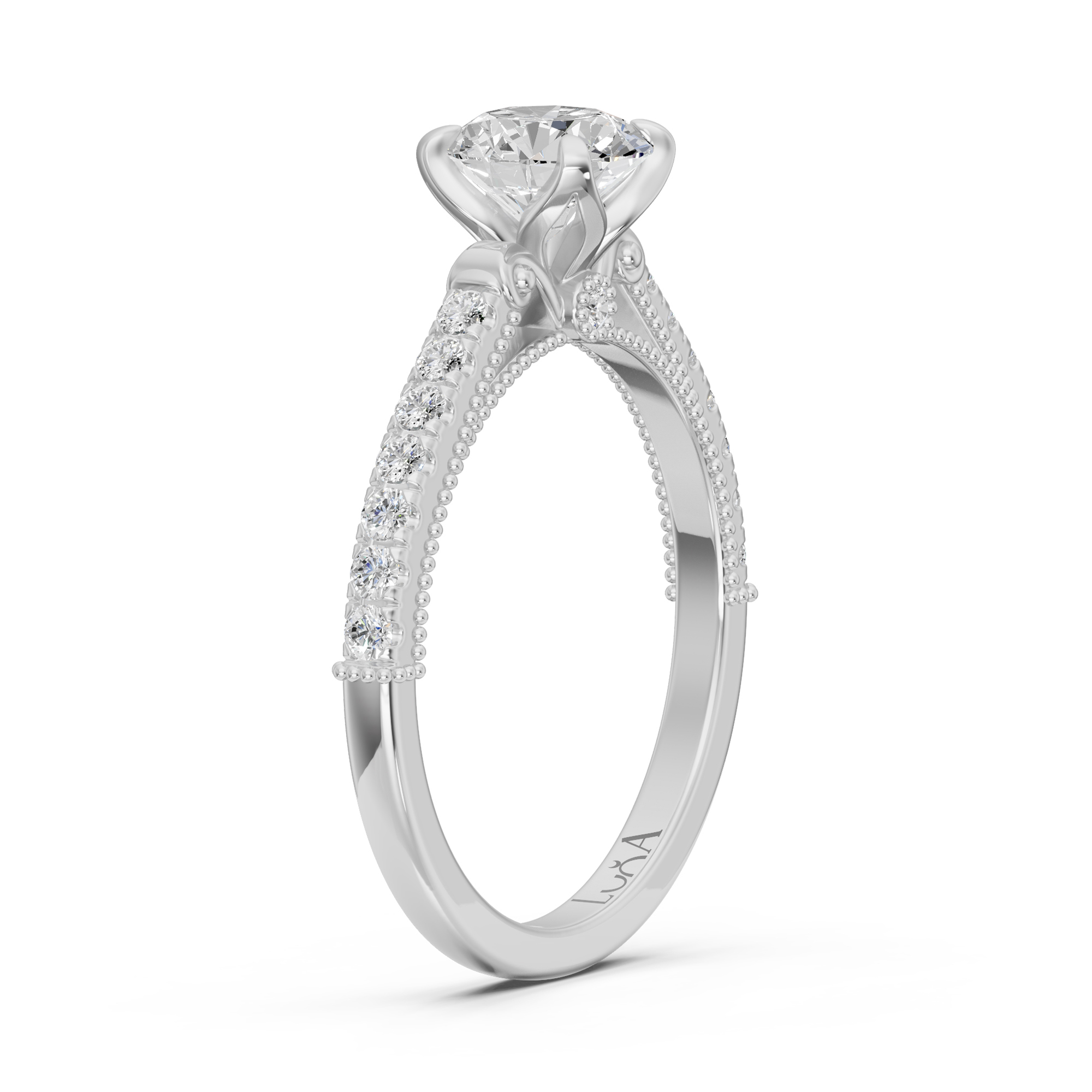 0.70 Karat Yuvarlak Tasarım Pırlanta Yüzük