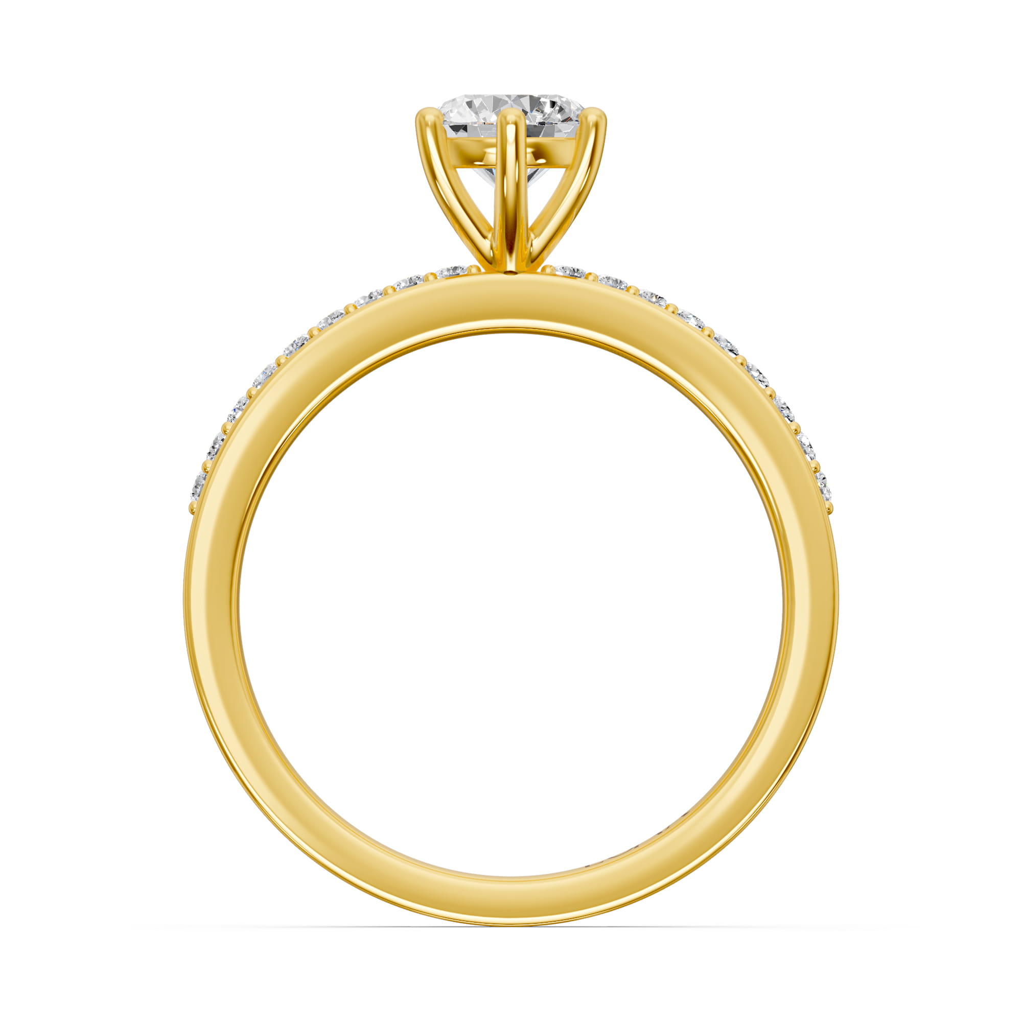 0.62 Karat HRD Sertifikalı Özel Tasarım Pırlanta Yüzük