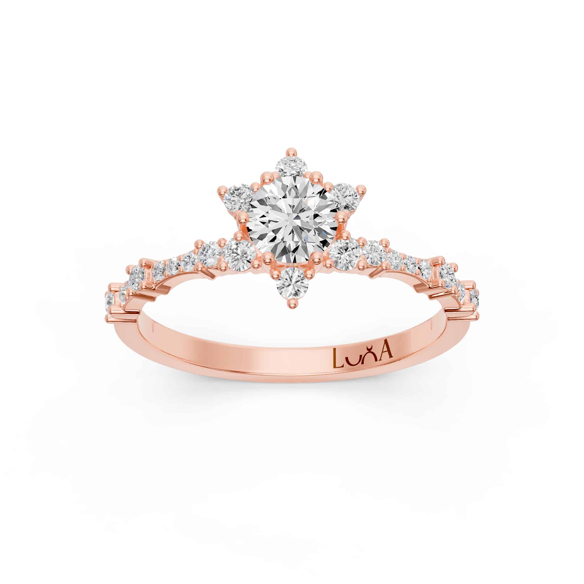 0.50 Karat HRD Sertifikalı Tasarım Pırlanta Yüzük