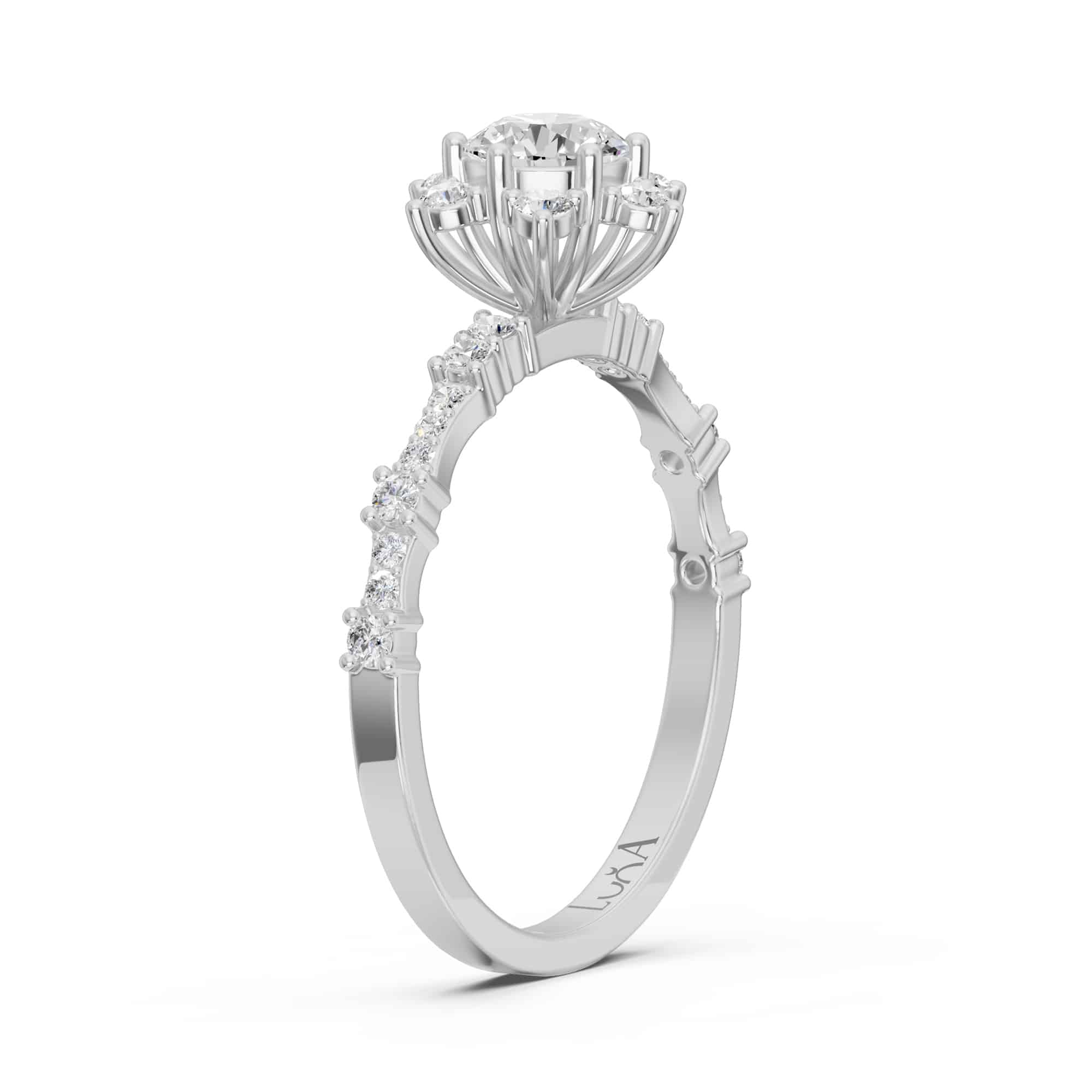 0.50 Karat HRD Sertifikalı Tasarım Pırlanta Yüzük