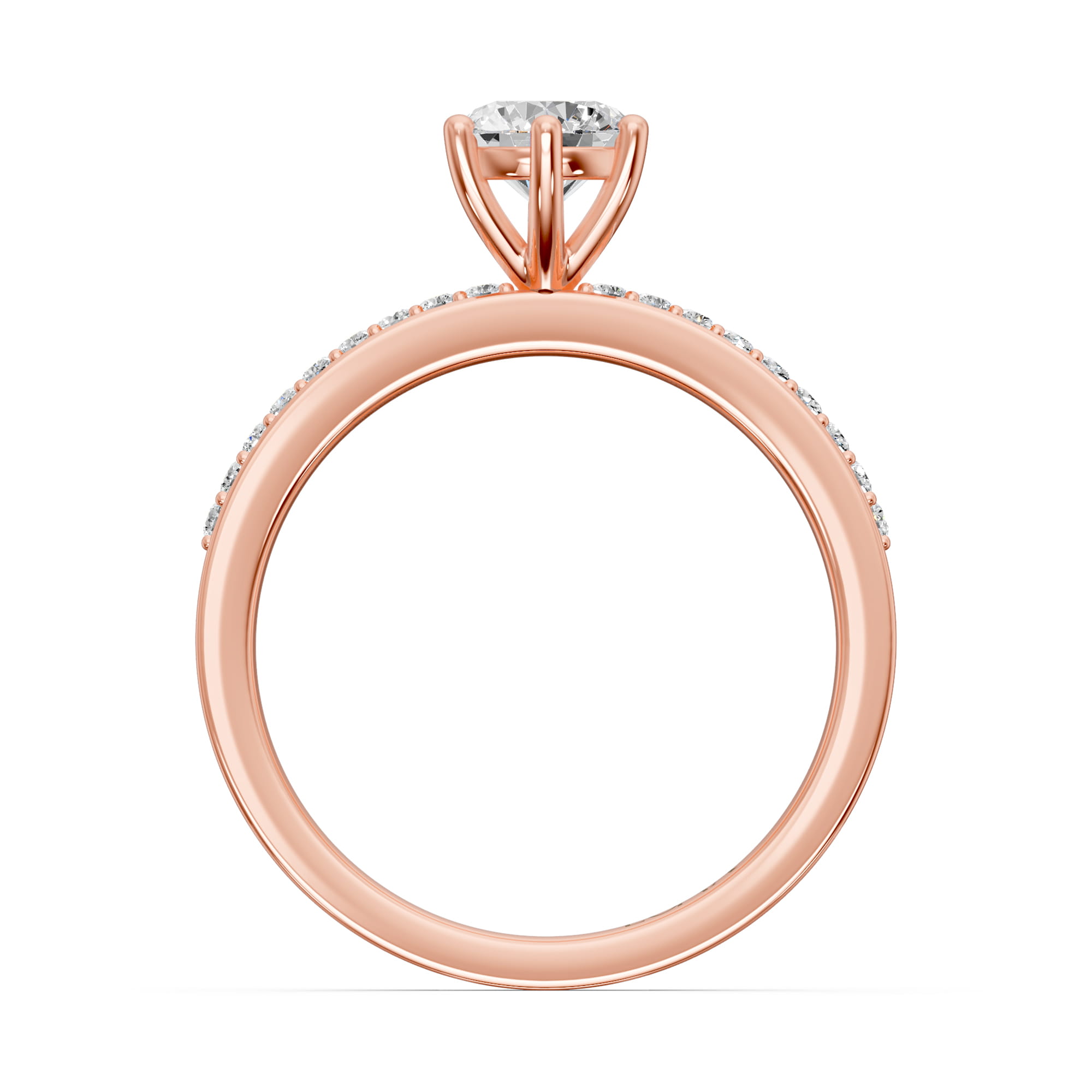 0.62 Karat HRD Sertifikalı Özel Tasarım Pırlanta Yüzük