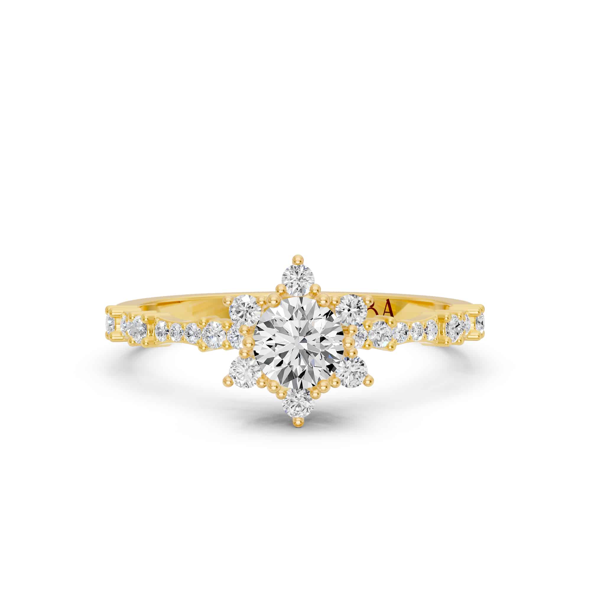 0.50 Karat HRD Sertifikalı Tasarım Pırlanta Yüzük