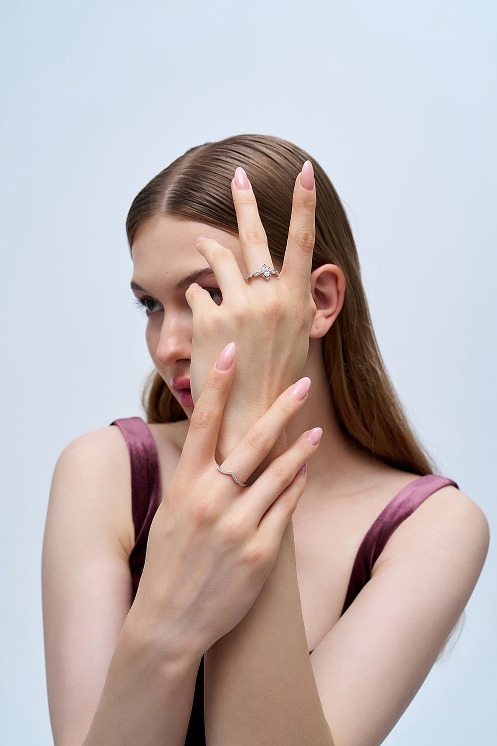 0.46 Karat IDL Sertifikalı Oval Pırlanta Yüzük