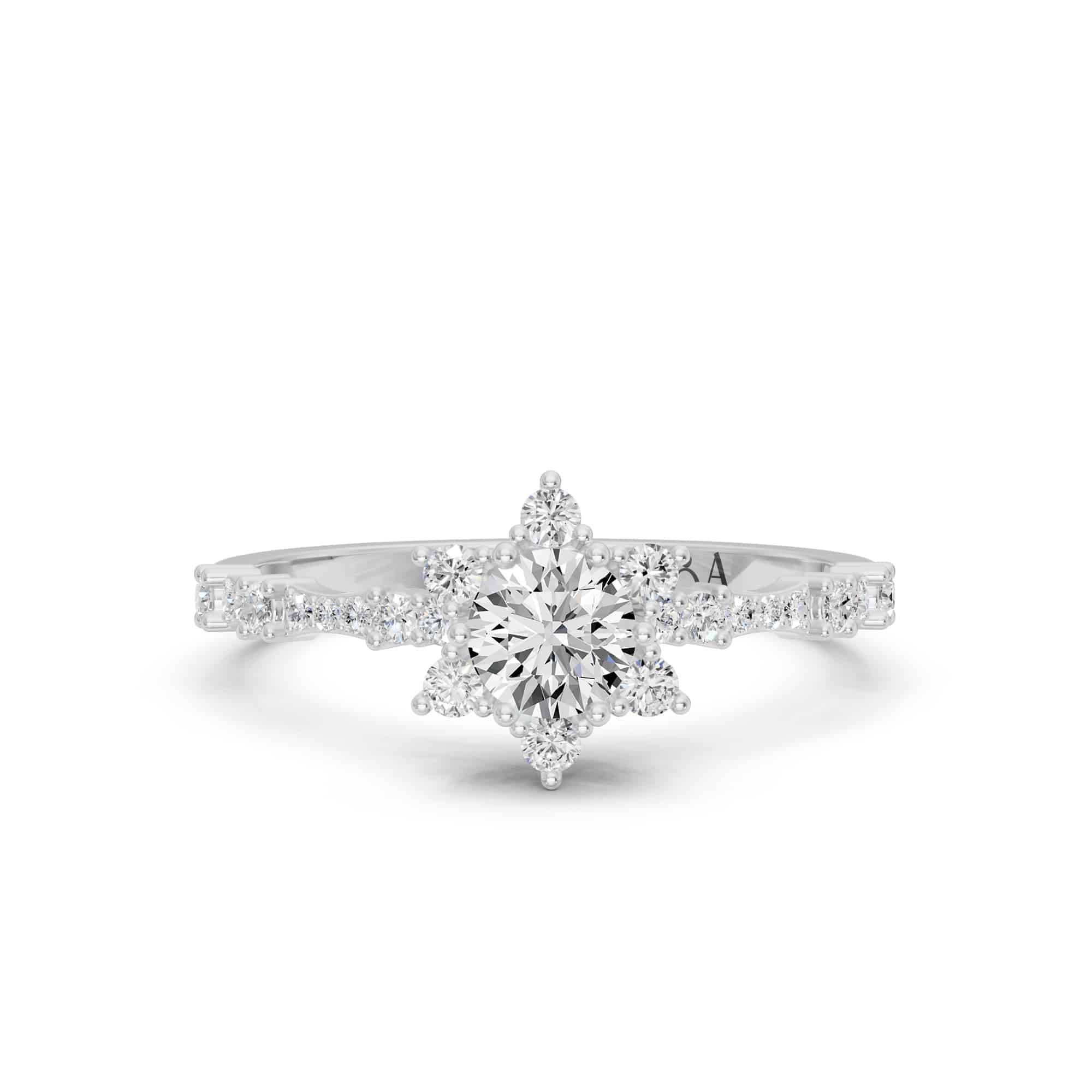 0.50 Karat HRD Sertifikalı Tasarım Pırlanta Yüzük