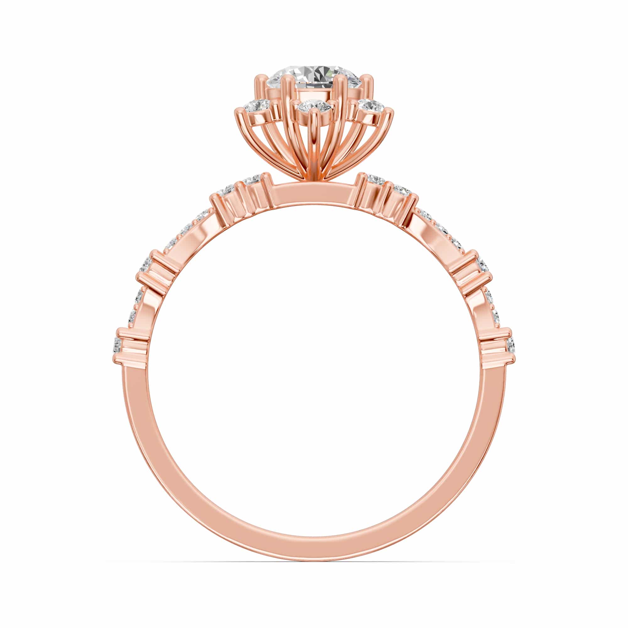 0.50 Karat HRD Sertifikalı Tasarım Pırlanta Yüzük