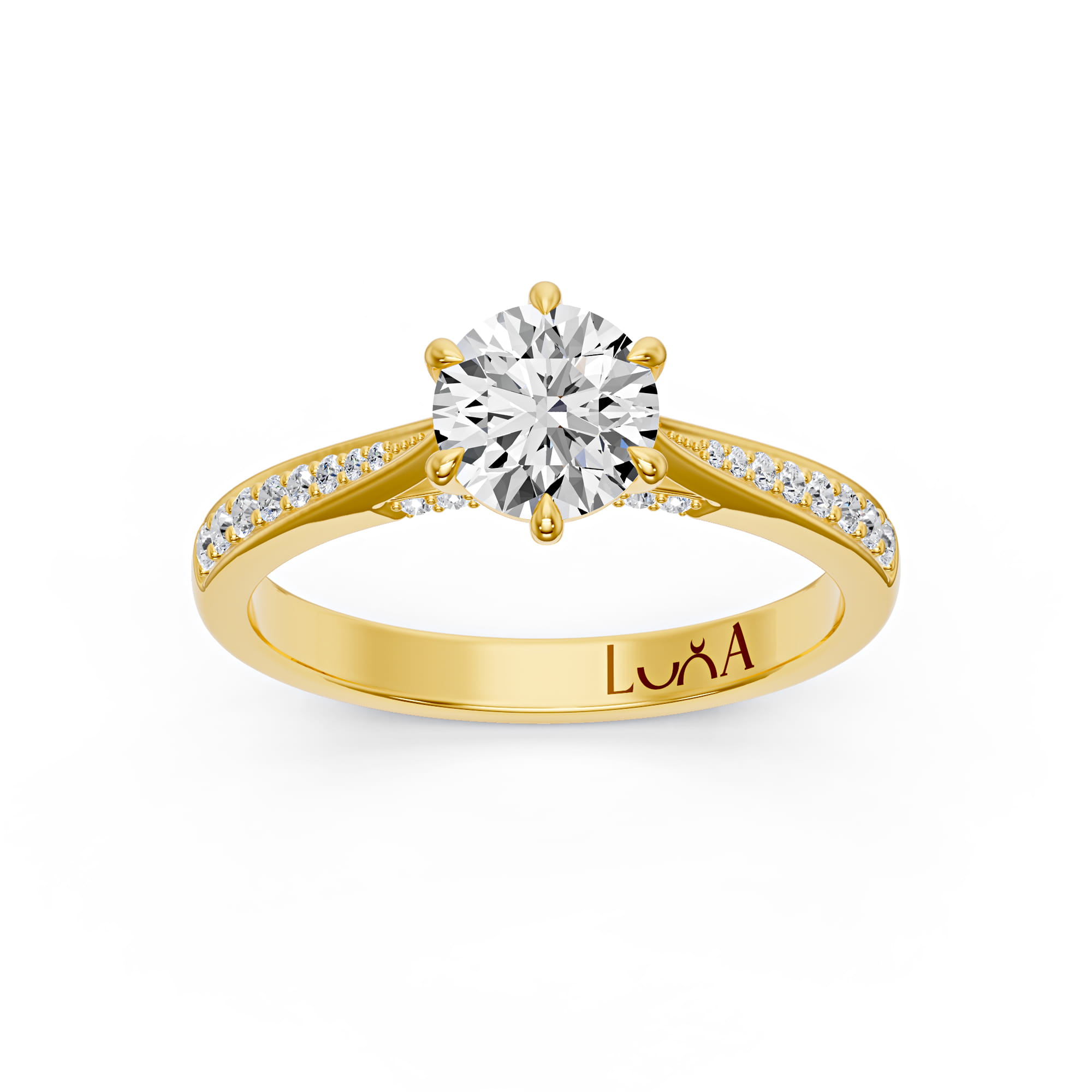 1.20 Karat F SI2 HRD Sertifikalı Özel Tasarım Pırlanta Yüzük