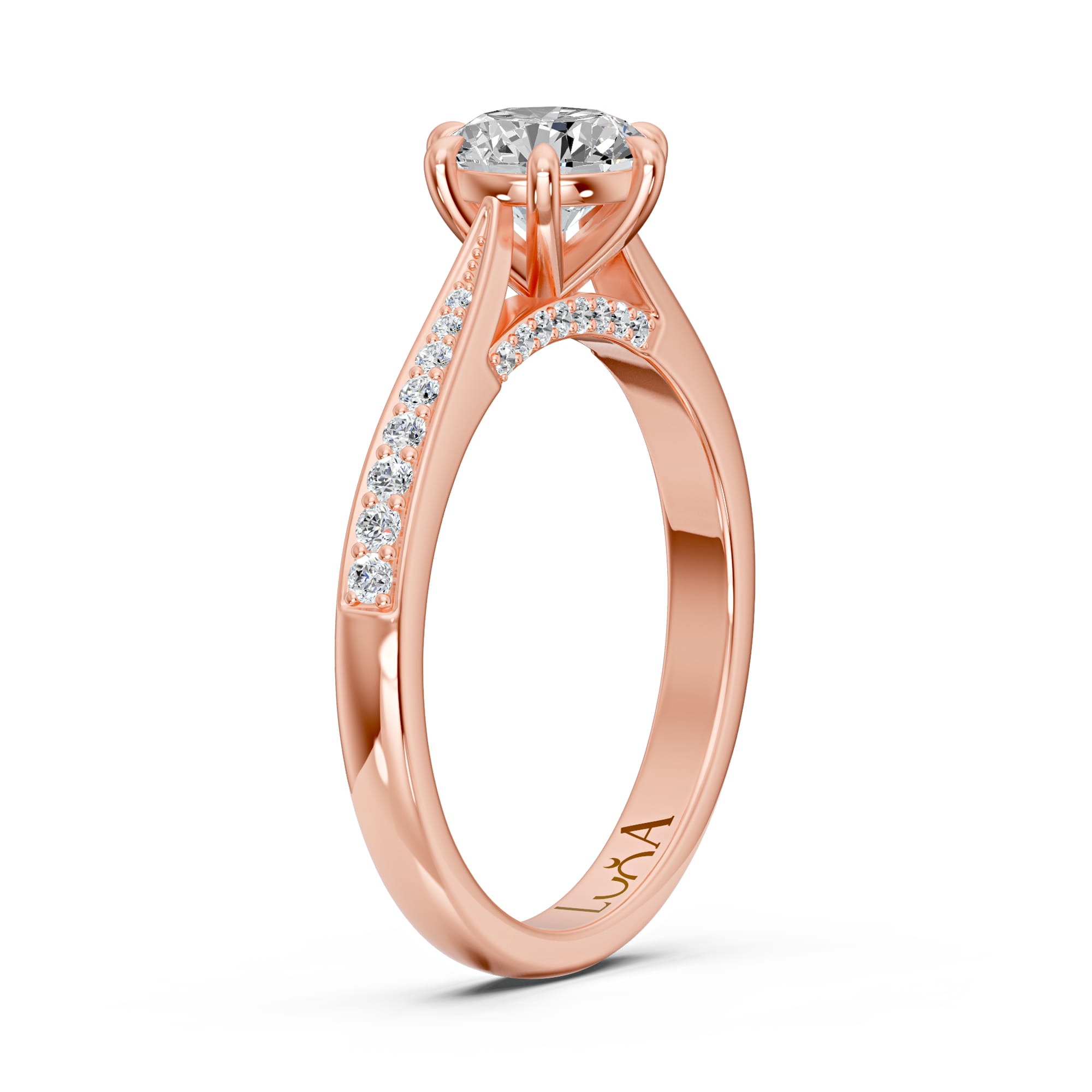 1.20 Karat F SI2 HRD Sertifikalı Özel Tasarım Pırlanta Yüzük