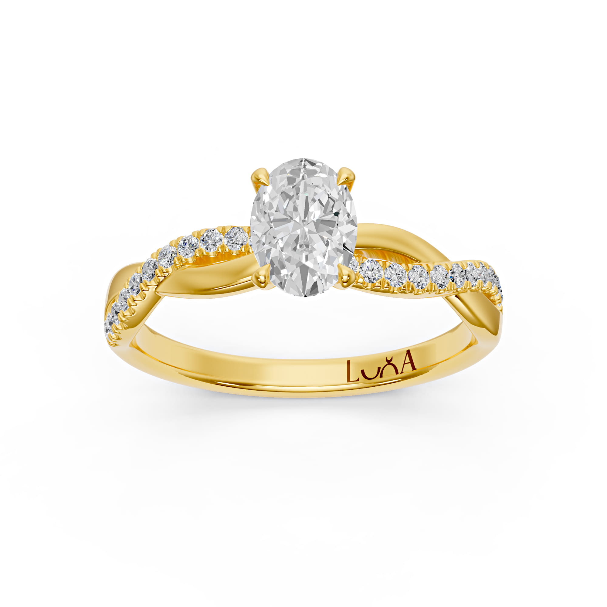 1.14 Karat F SI2 HRD Sertifikalı Özel Tasarım Pırlanta Yüzük