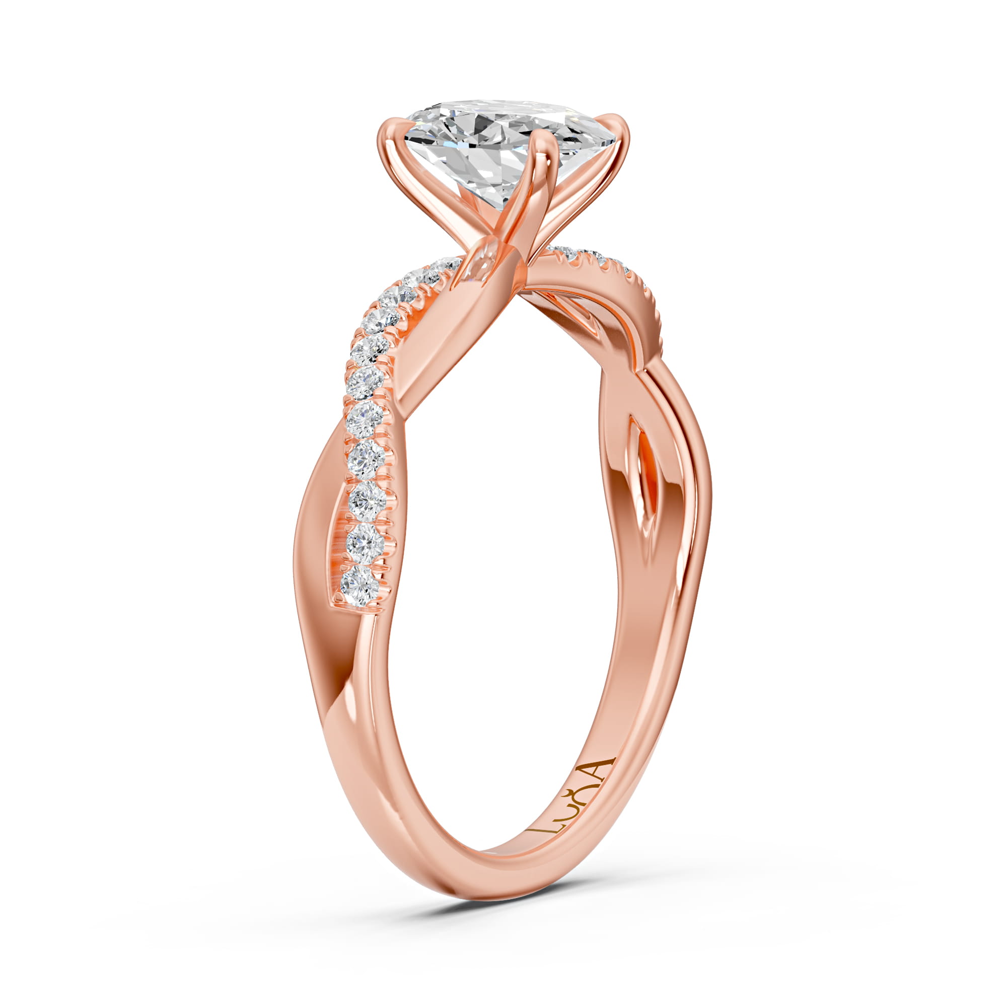 1.14 Karat F SI2 HRD Sertifikalı Özel Tasarım Pırlanta Yüzük