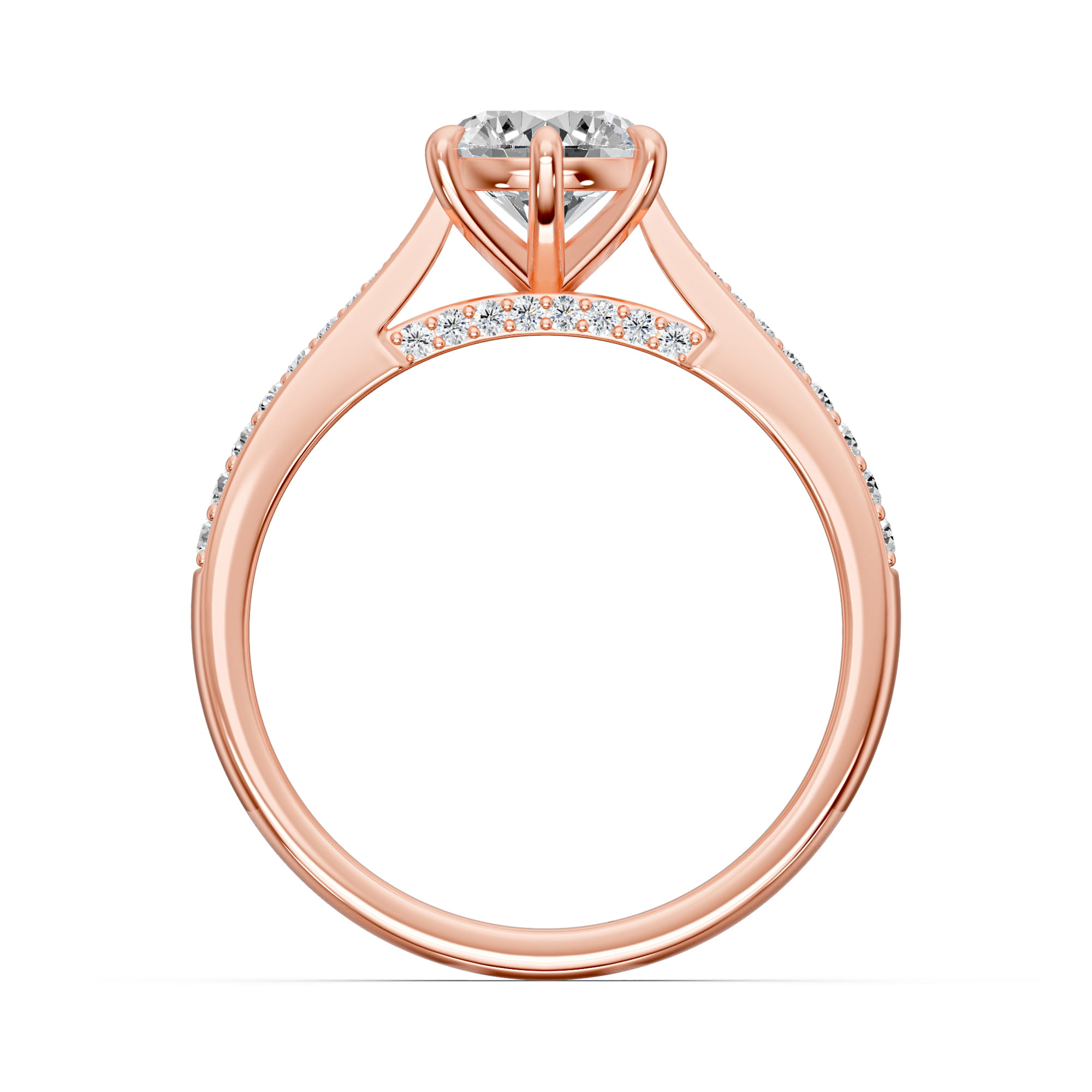 1.20 Karat F SI2 HRD Sertifikalı Özel Tasarım Pırlanta Yüzük