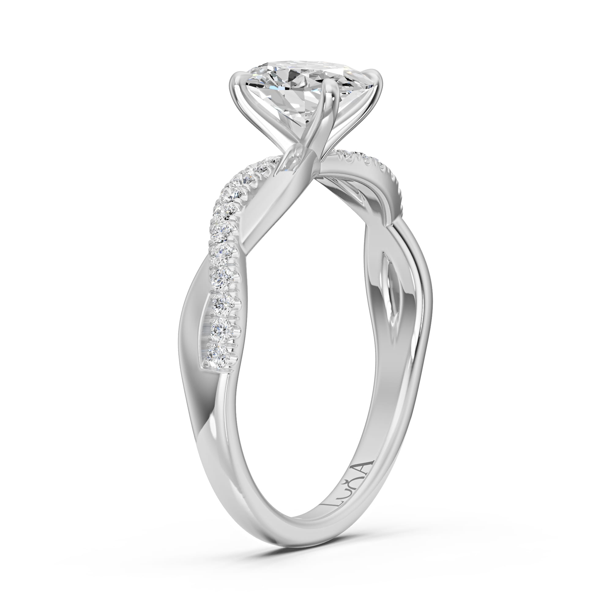 1.14 Karat F SI2 HRD Sertifikalı Özel Tasarım Pırlanta Yüzük