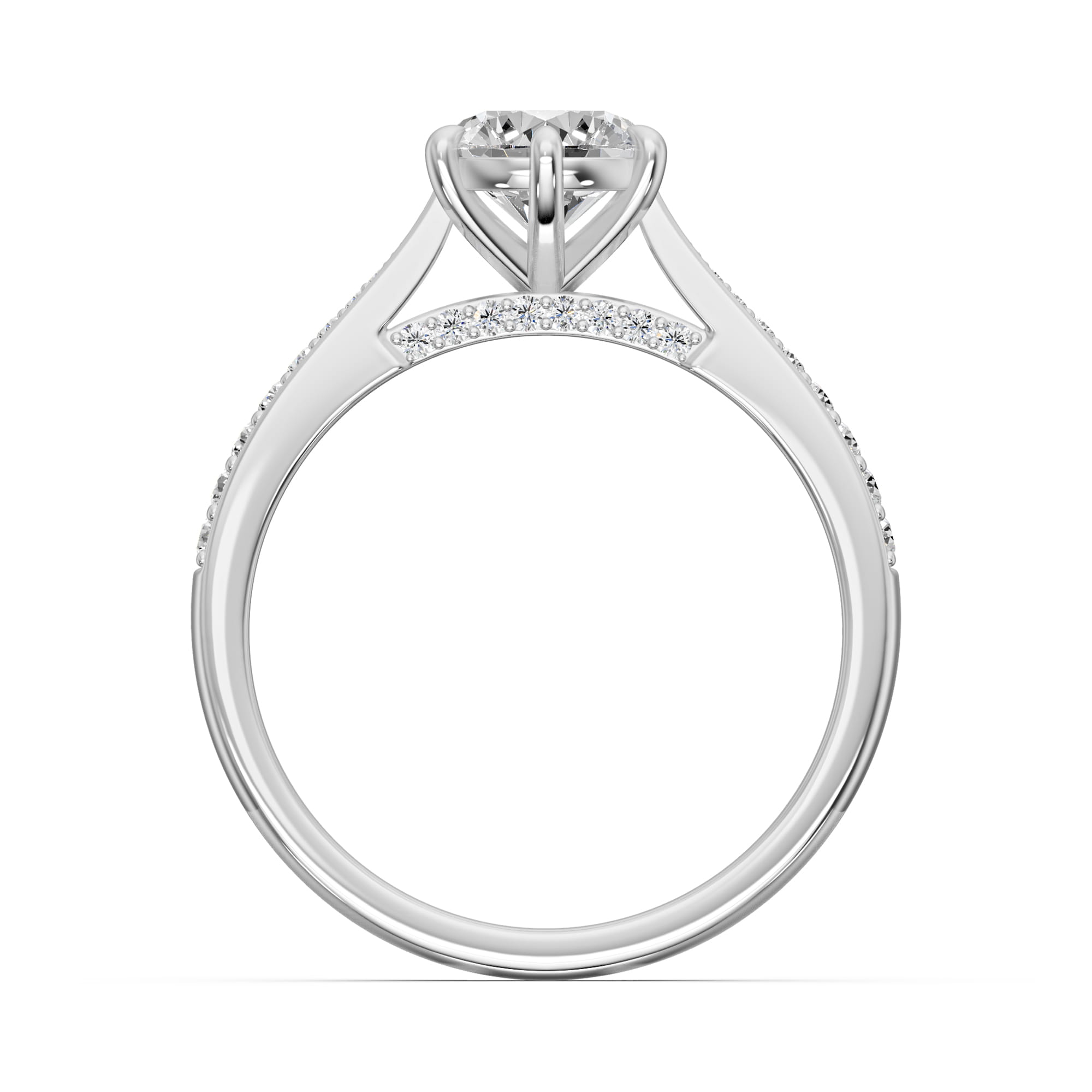 1.20 Karat F SI2 HRD Sertifikalı Özel Tasarım Pırlanta Yüzük