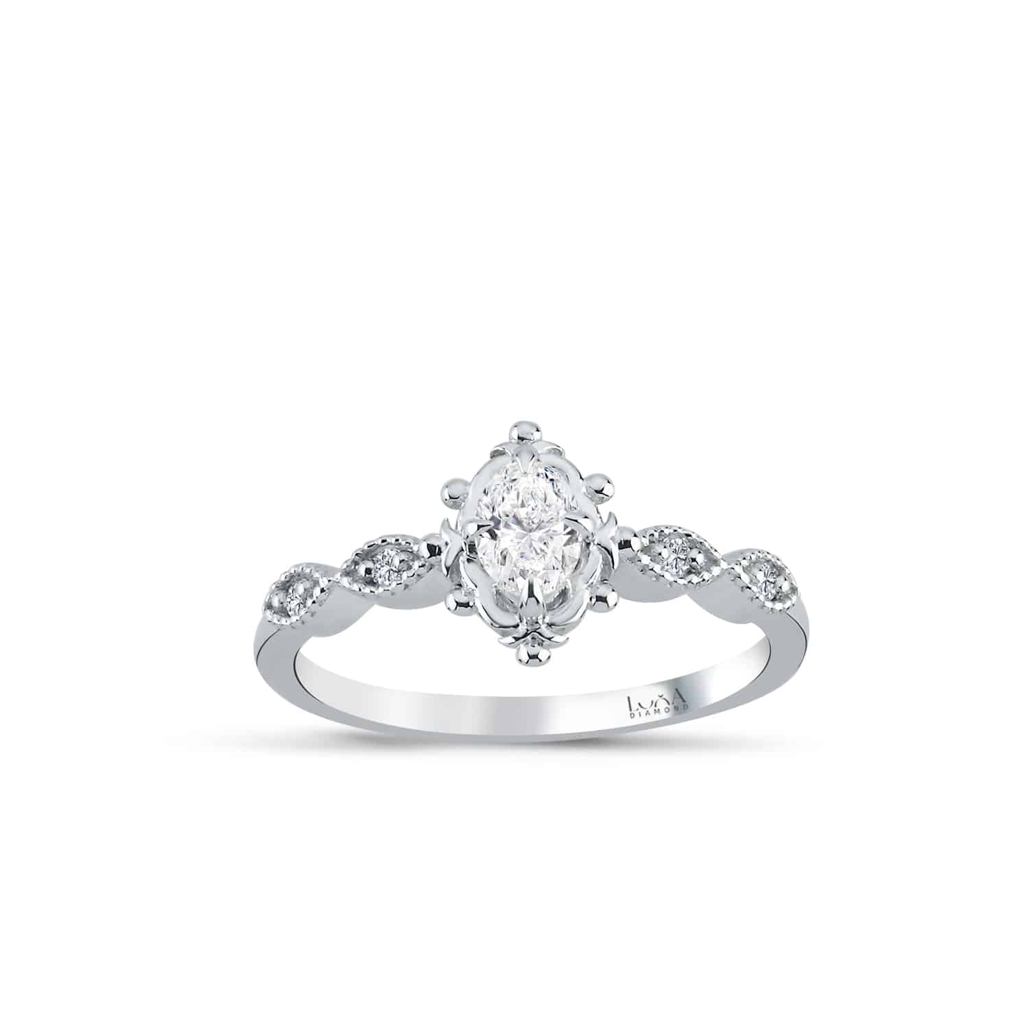 0.35 Karat Oval Pırlanta Yüzük