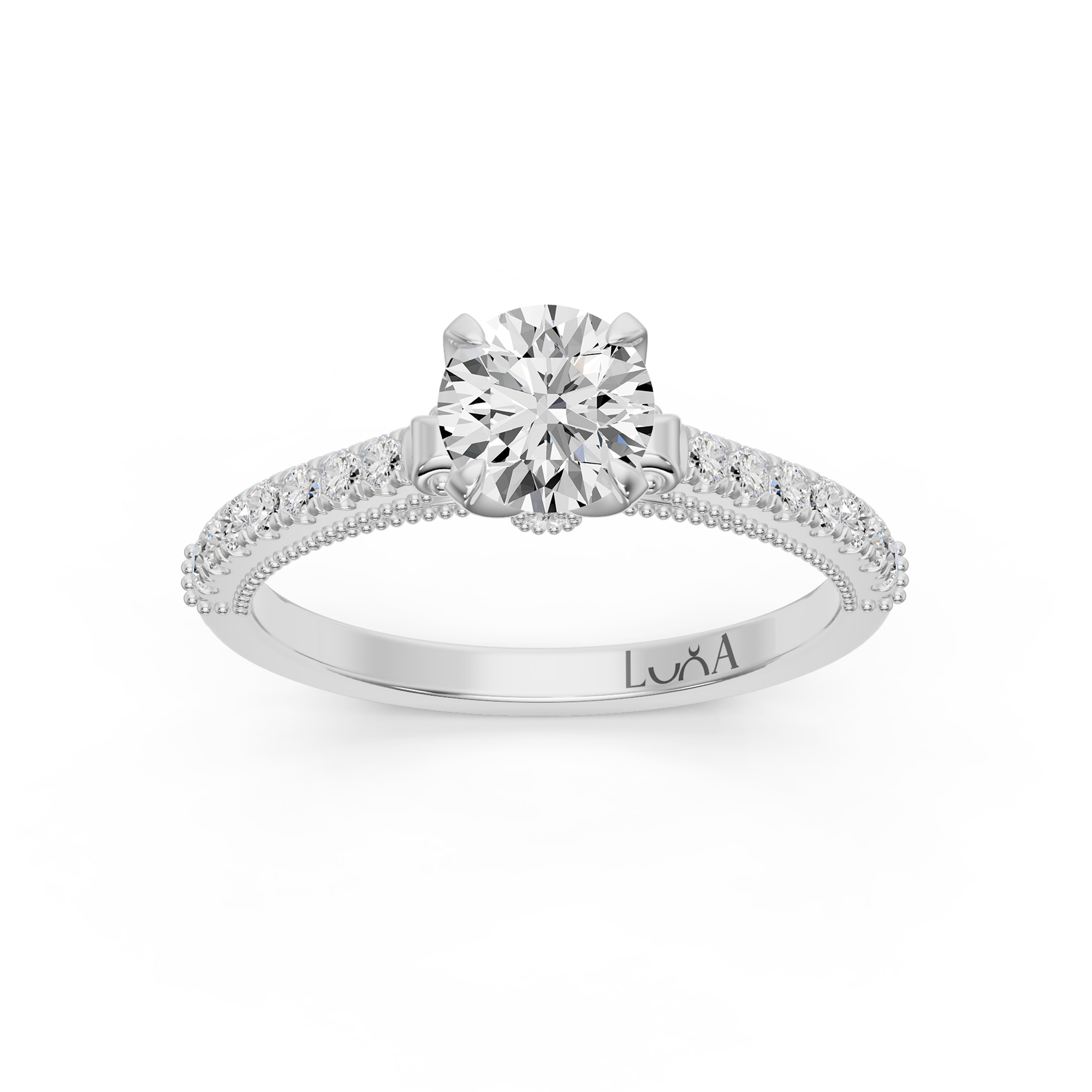 0.70 Karat Yuvarlak Tasarım Pırlanta Yüzük