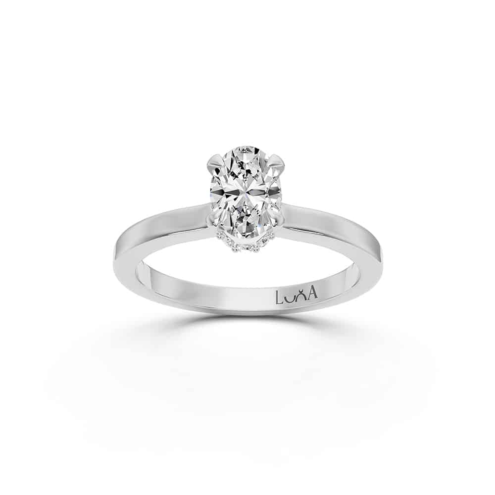 0.58 Karat Oval Pırlanta Yüzük