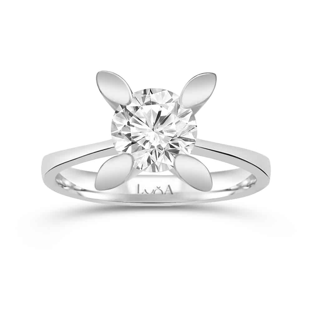 1.00 Karat F SI2 HRD Sertifikalı Tektaş Yüzük