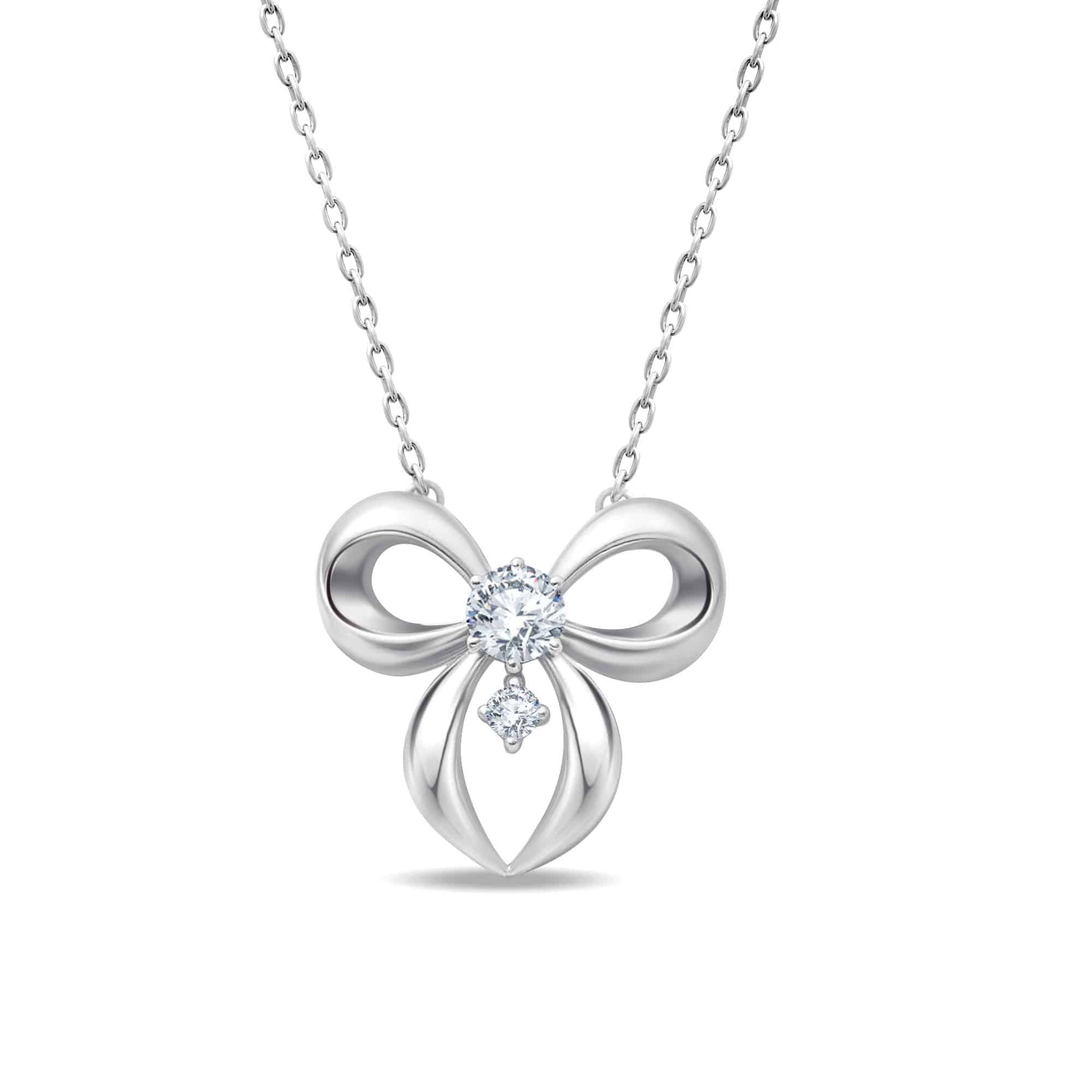 0.07 Karat Pırlantalı Tasarım Kolye