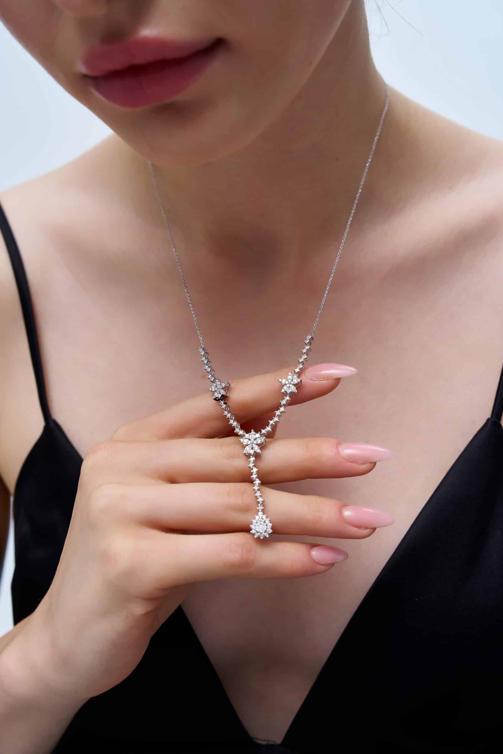 0.77 Karat Tasarım Pırlanta Kolye