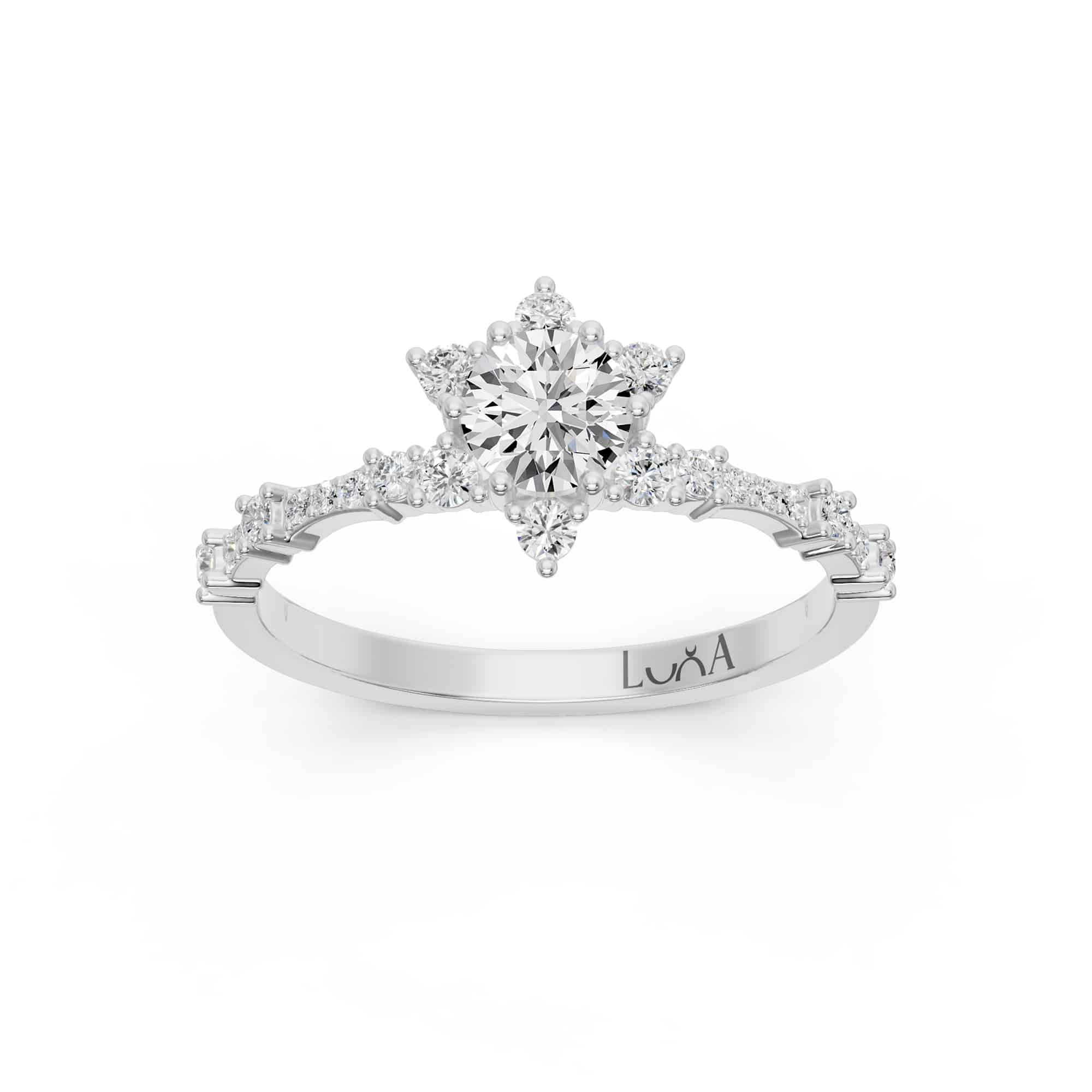 0.50 Karat HRD Sertifikalı Tasarım Pırlanta Yüzük