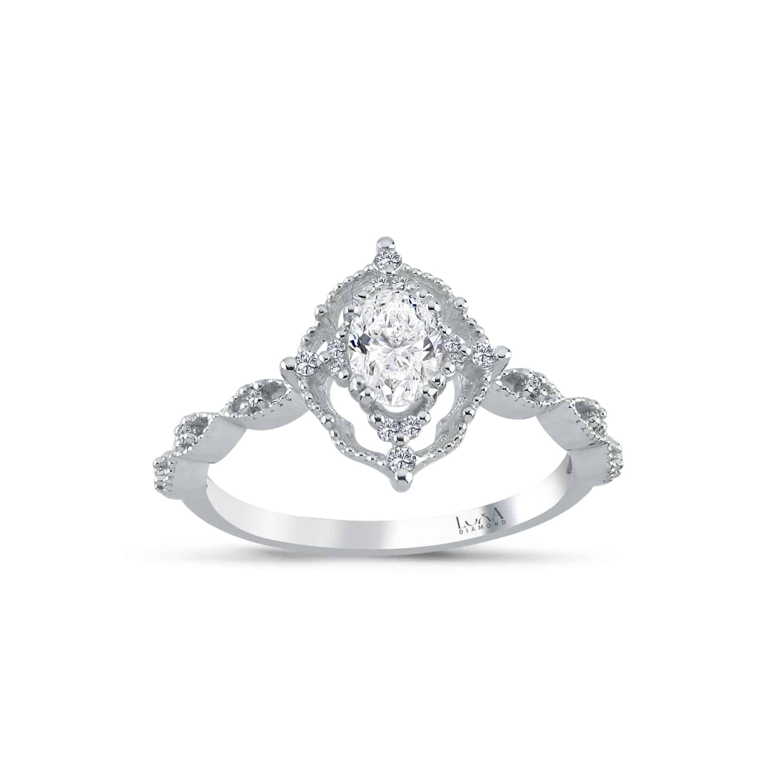 0.61 Karat Oval Pırlanta Yüzük