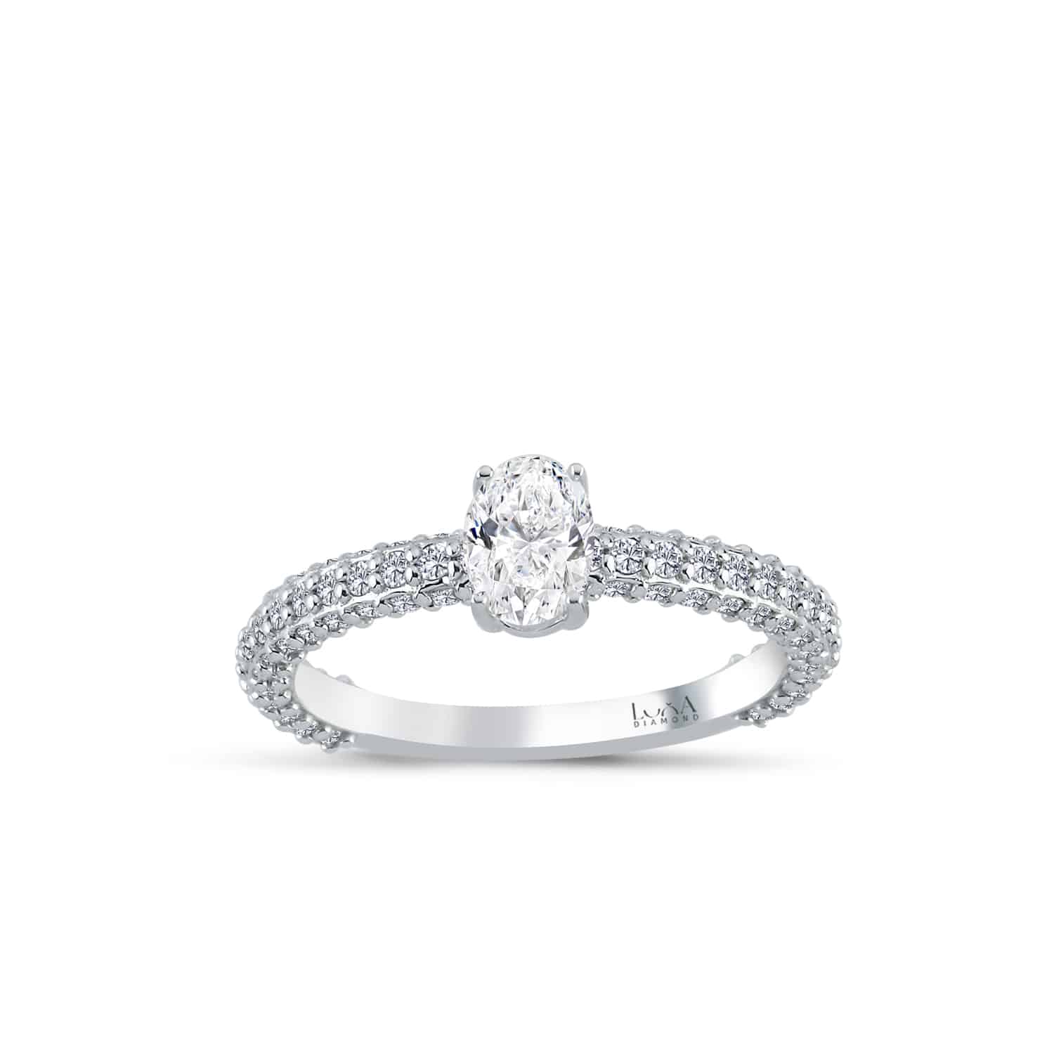 1.30 Karat Oval Pırlanta Yüzük