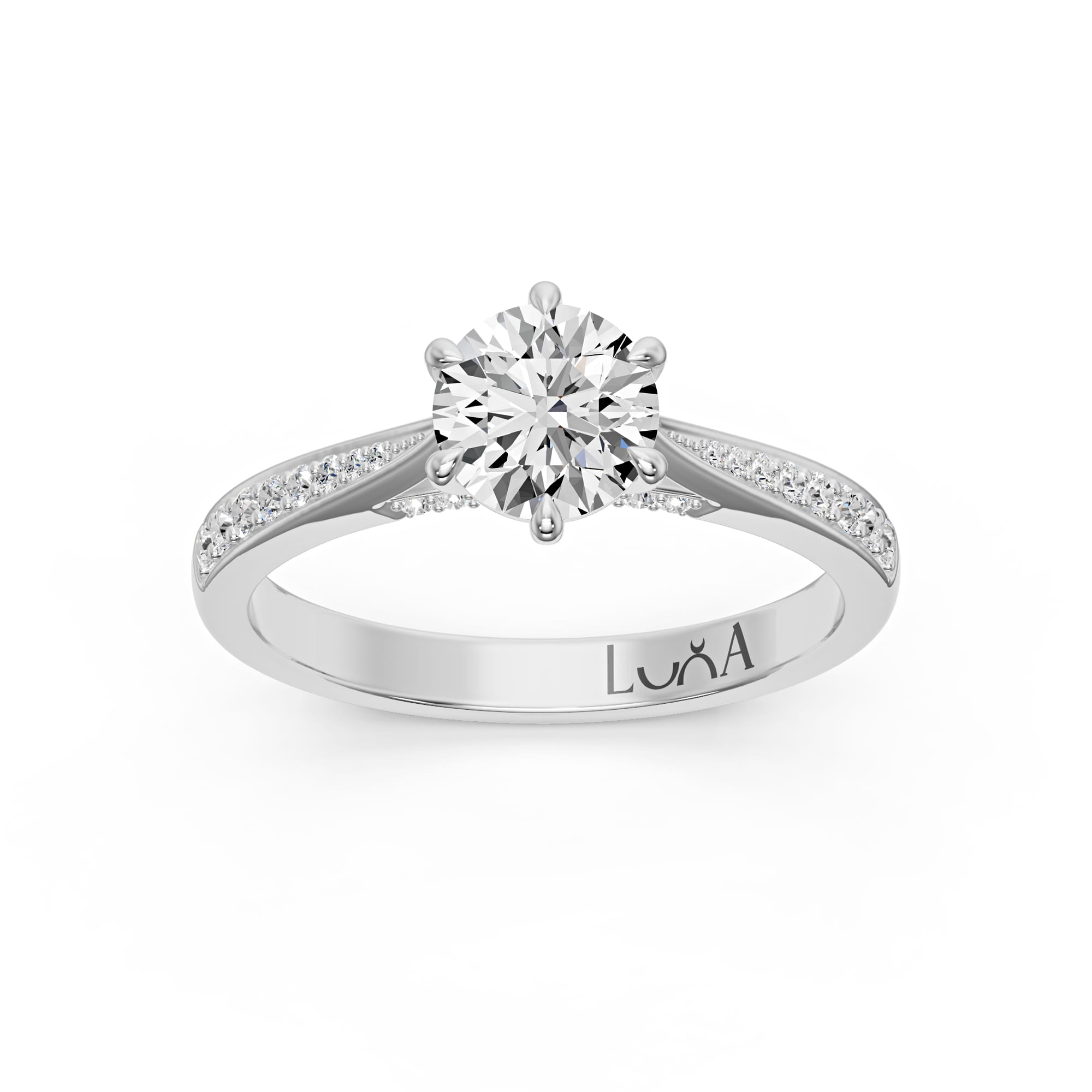 1.20 Karat F SI2 HRD Sertifikalı Özel Tasarım Pırlanta Yüzük